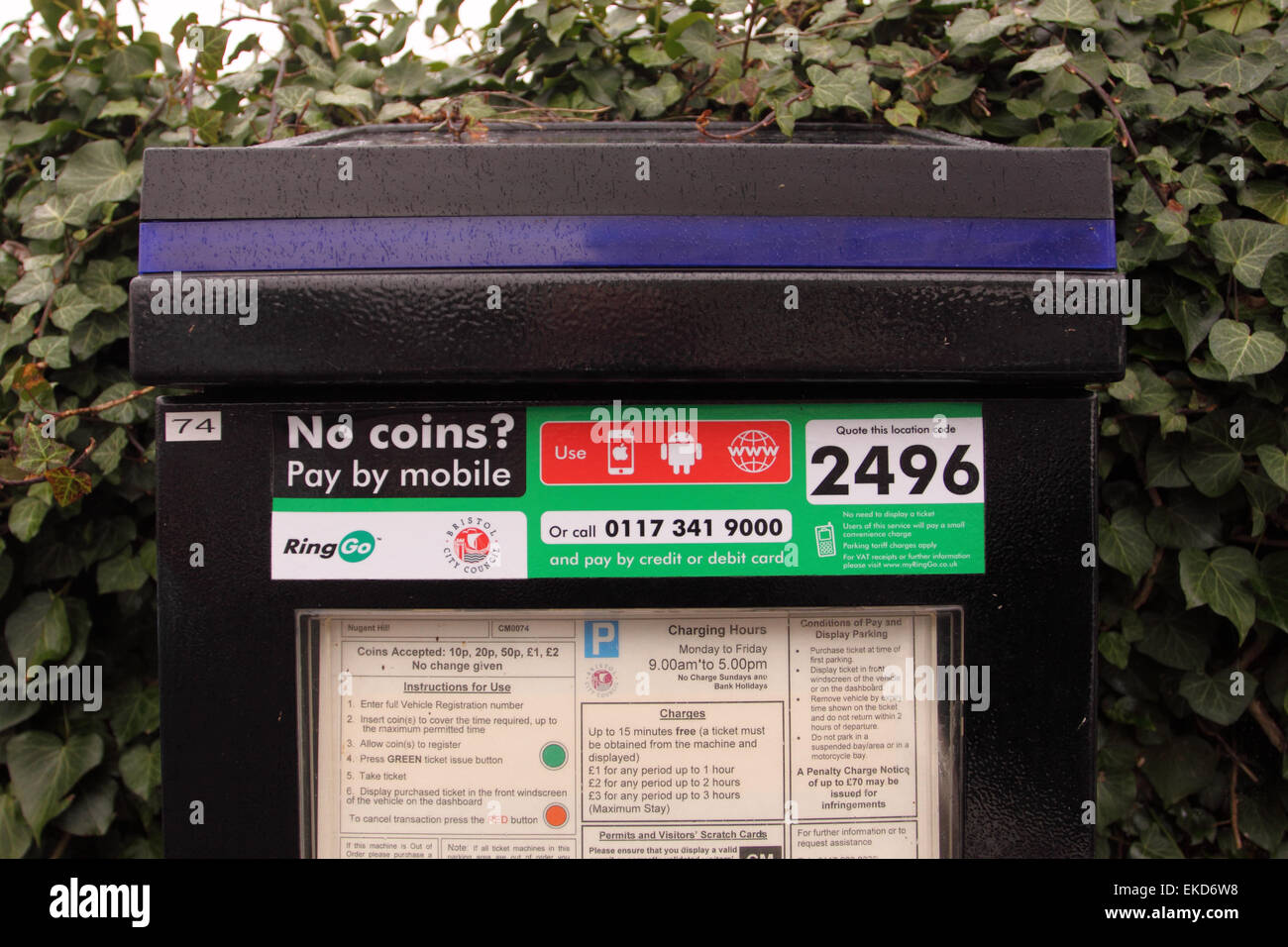 Machine de parcomètre à Bristol UK Banque D'Images Machine de parcomètre à Bristol UK Banque D'Images