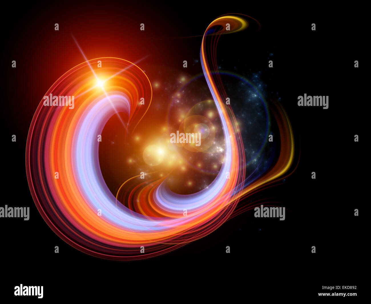 Sentier lumineux Banque D'Images