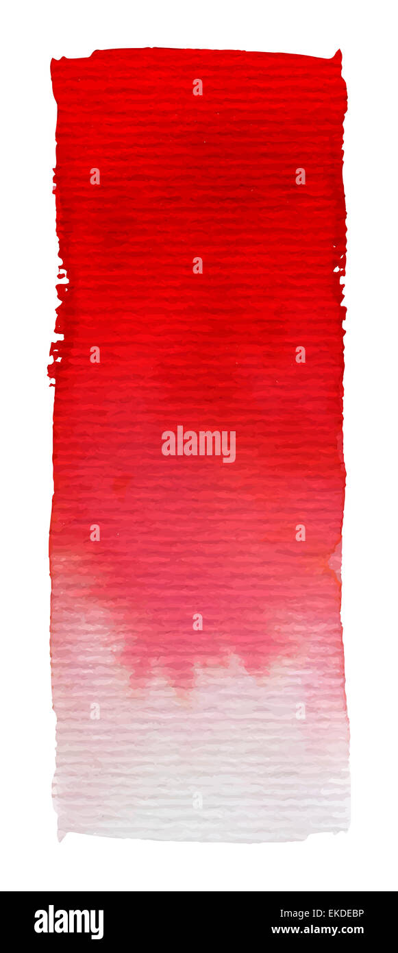 rouge aquarelle Banque D'Images