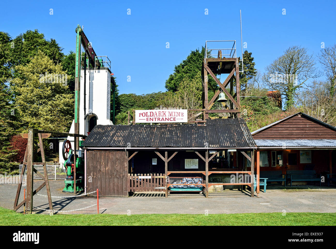 ' ' Mine Poldark une attraction touristique près de Helston en Cornouailles, Royaume-Uni Banque D'Images