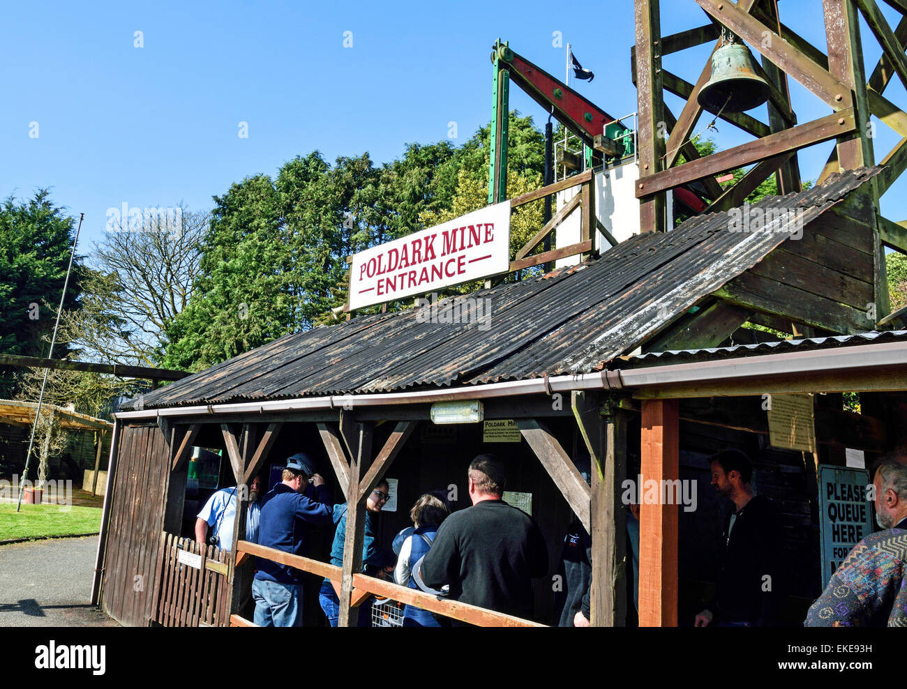 ' ' Mine Poldark une attraction touristique près de Helston en Cornouailles, Royaume-Uni Banque D'Images