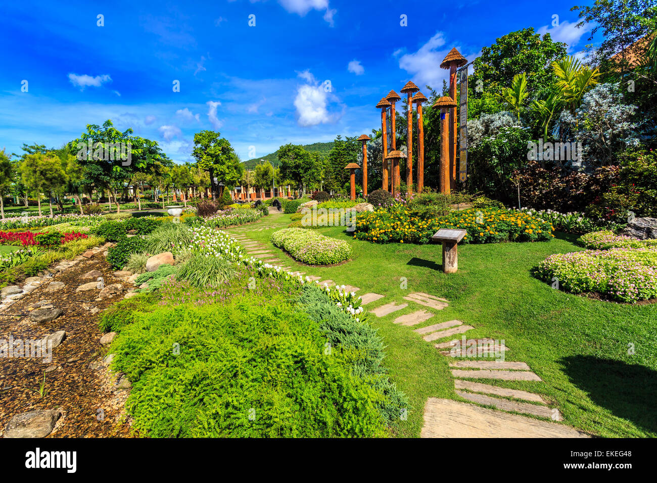 Royal Flora Ratchaphruek - SAWASDEE JARDIN Banque D'Images