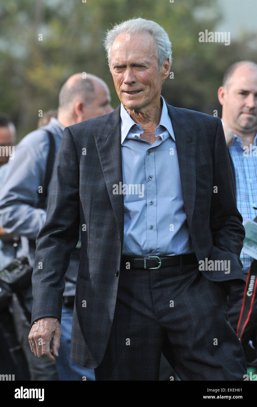 LOS ANGELES, CA - le 19 septembre 2012 : Clint Eastwood lors de la première de son film 'Trouble avec la courbe' au Mann Village Theatre, Westwood. Banque D'Images