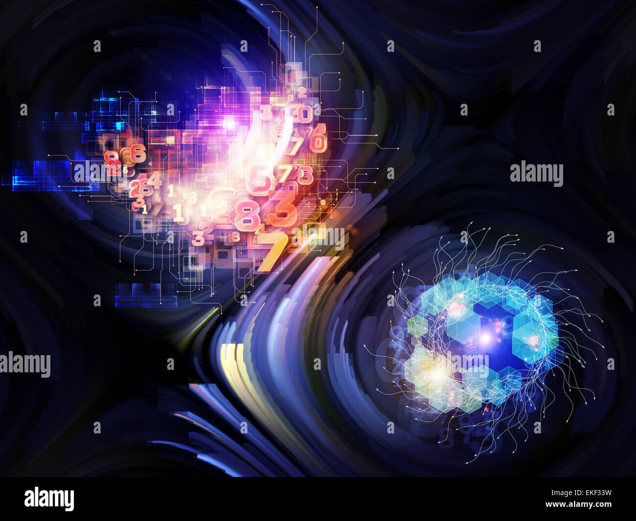 Le traitement de l'information Banque D'Images