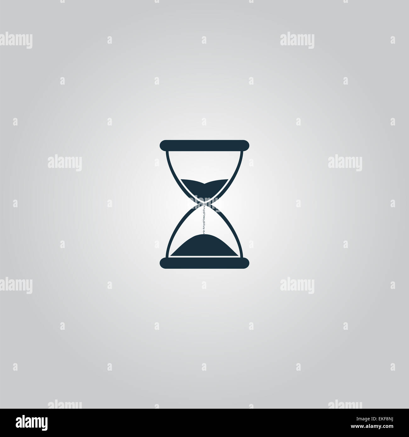 Temps Hourglass isolés icône Banque D'Images