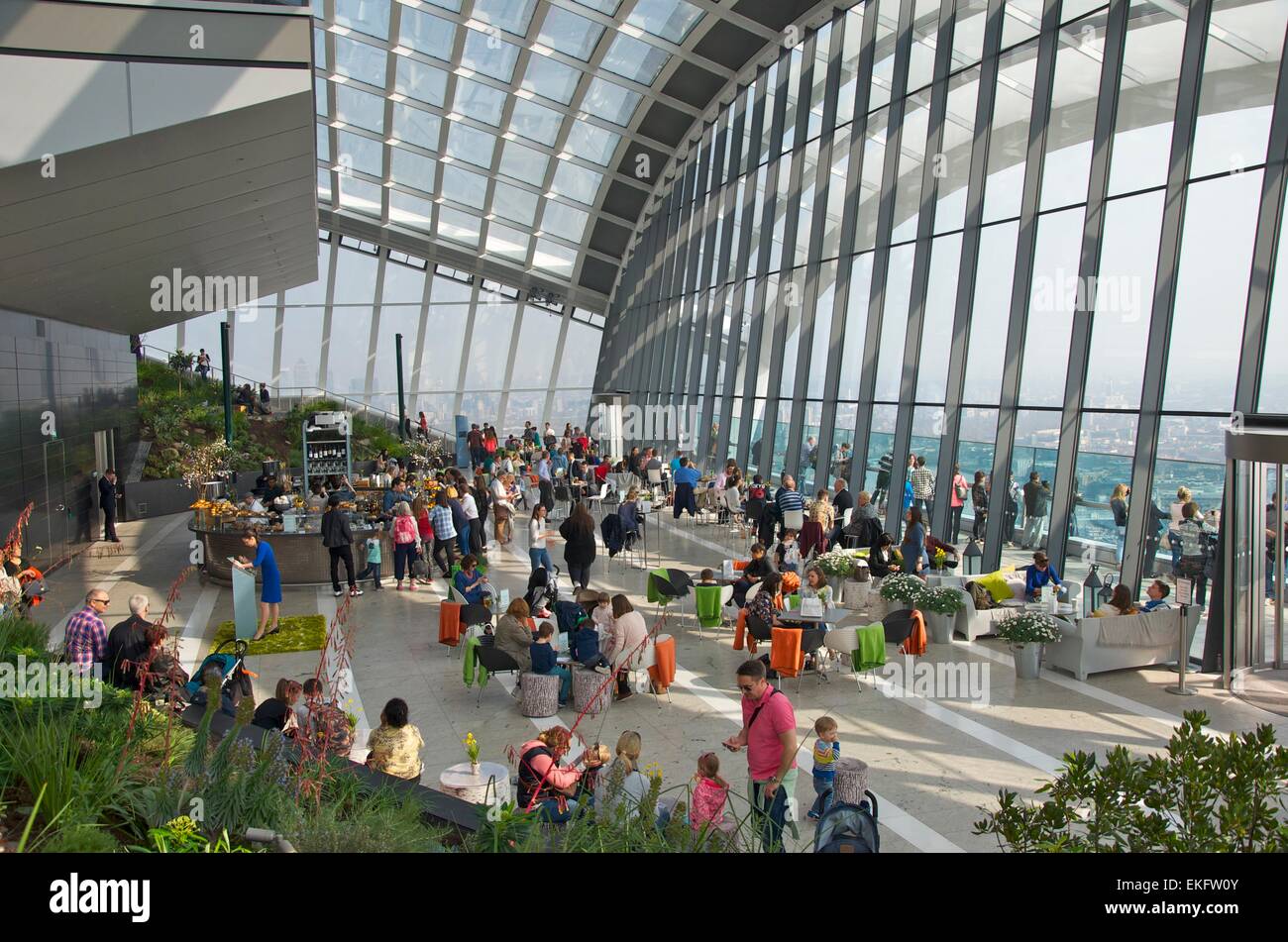 Sky Garden à 20 Fenchurch Street, London, England Banque D'Images