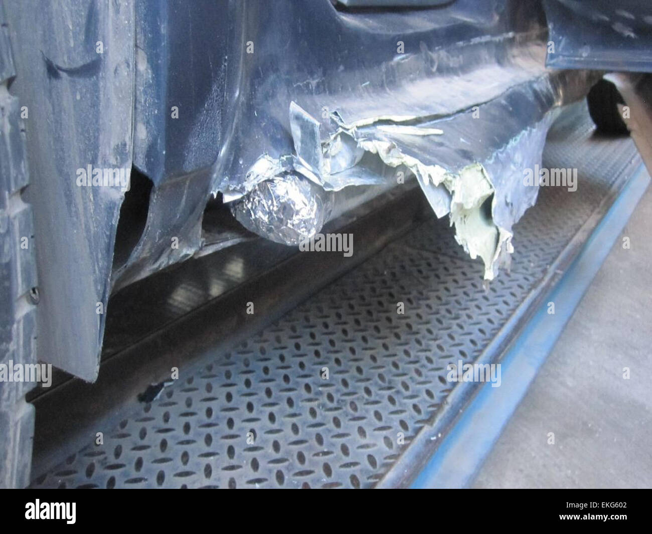 Les agents du CBP au port de Nogales ont saisi 48,6 livres de méthamphétamine d'une valeur de 146 000 $ dans une Honda Odyssey 2006. La drogue a été découverte après qu'un canin ait alerté les officiers lors d'une inspection au point de passage de DeConcini. Banque D'Images