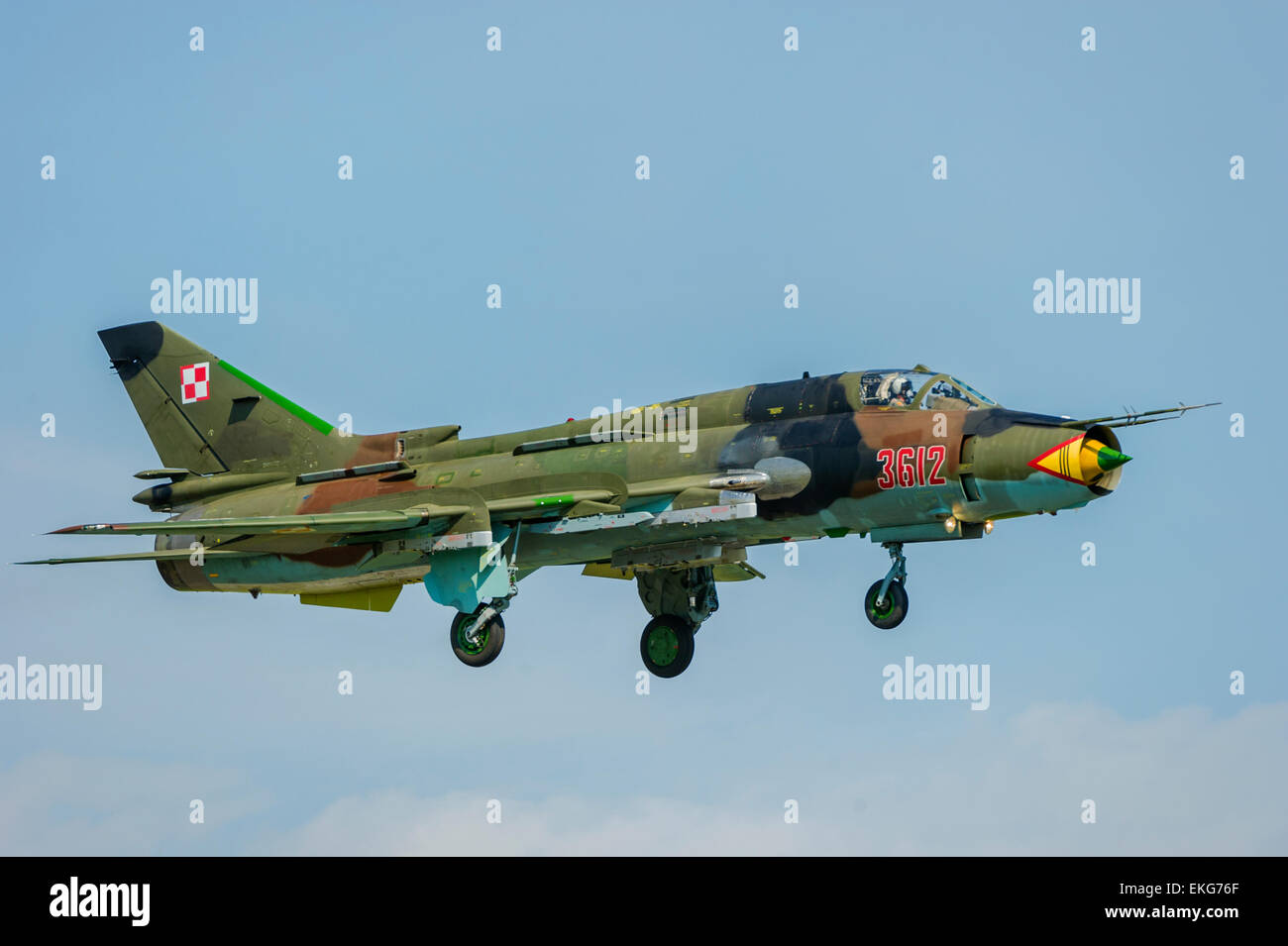 Armée de l'Air polonaise SU22 Fitter à RIAT 2014 Banque D'Images