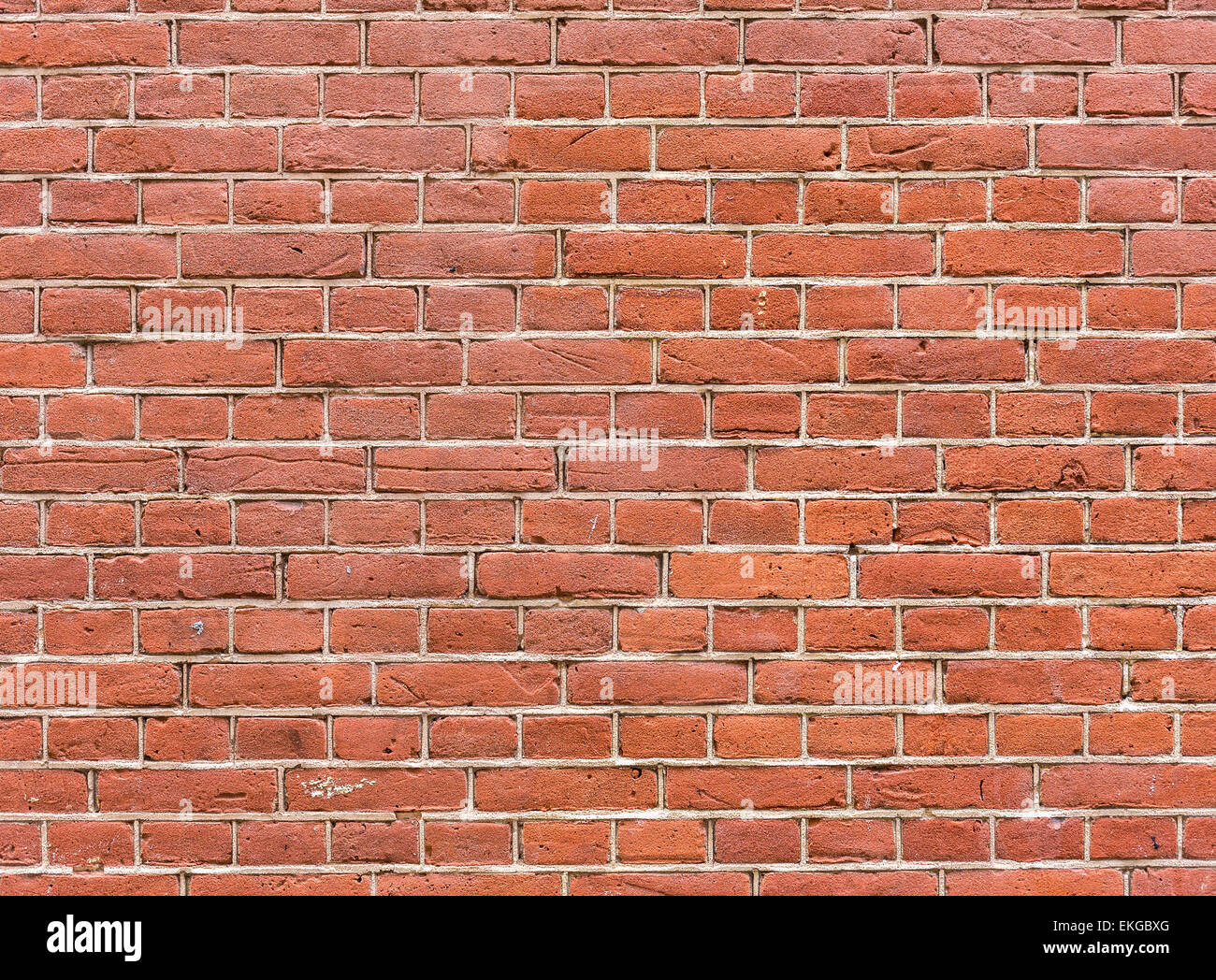 Mur de briques rouges Banque D'Images