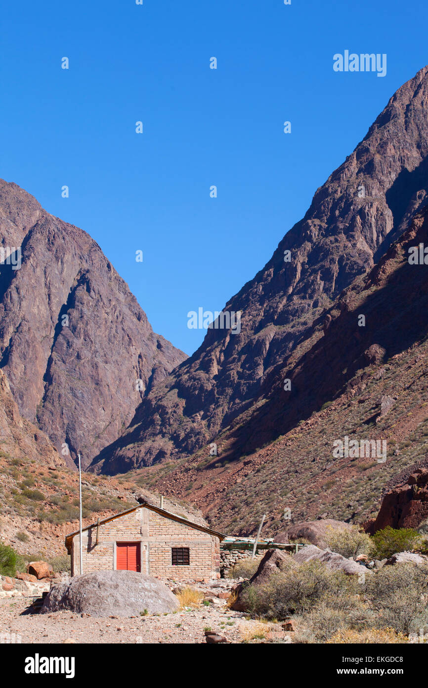 Paysage de montagne. Andes, près de Mendoza, Argentine. Banque D'Images