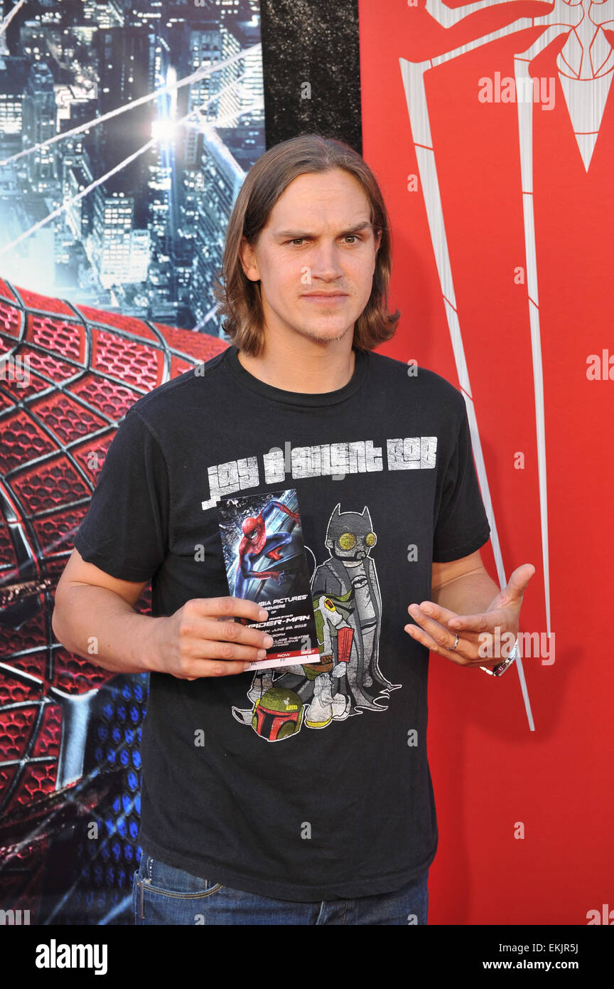 LOS ANGELES, CA - le 29 juin 2012 : Jason Mewes lors de la première mondiale de 'The Amazing Spider-Man' au Regency Village Theatre, Westwood. Banque D'Images