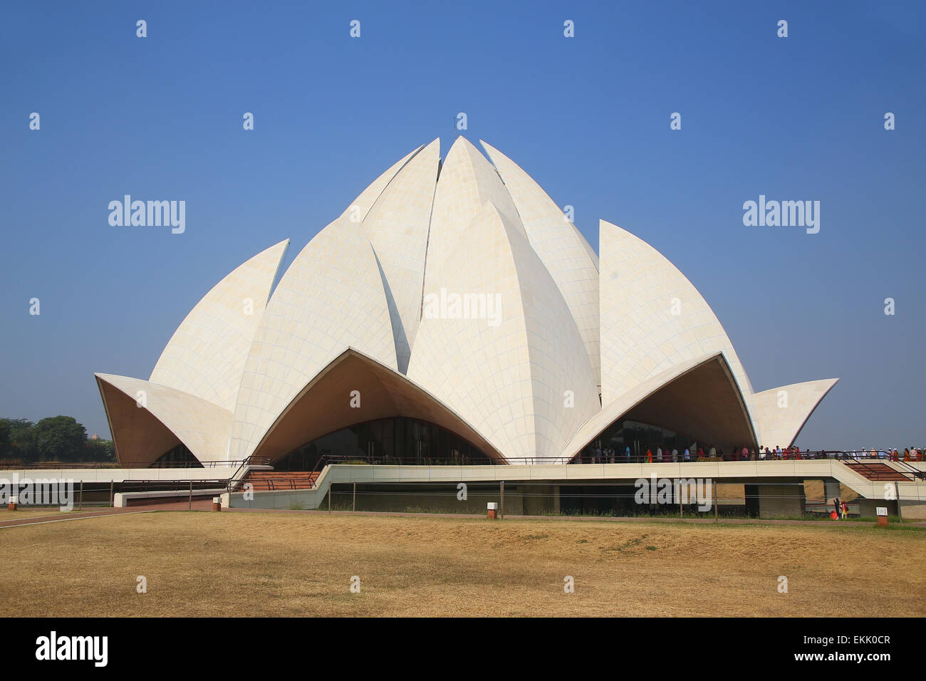 Temple du Lotus à New Delhi, en Inde. C'est le Temple mère du sous-continent indien et est devenu un autre éminent Banque D'Images