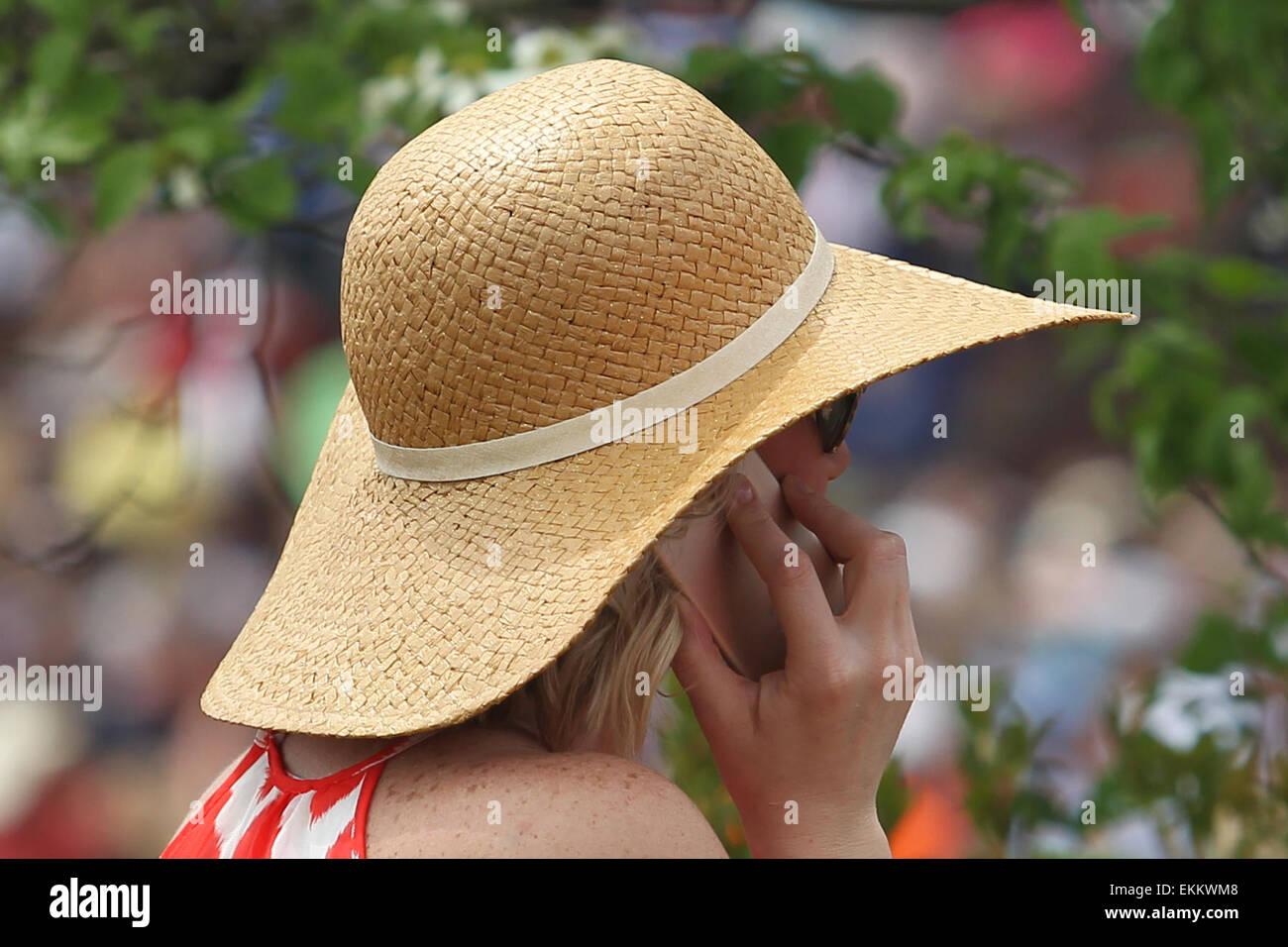 Hot Springs, Arkansas, USA. Apr 11, 2015. L'Arkansas Derby Day Paysages à Oaklawn Park à Hot Springs, AR. Justin Manning/ESW/CSM/Alamy Live News Banque D'Images