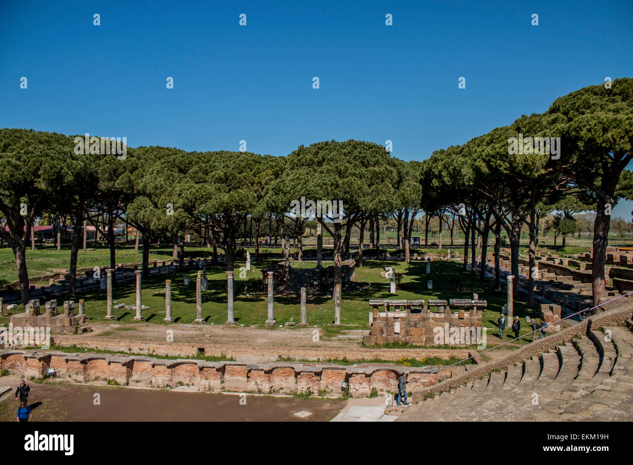 Ostia Antica, amphithéâtre Banque D'Images