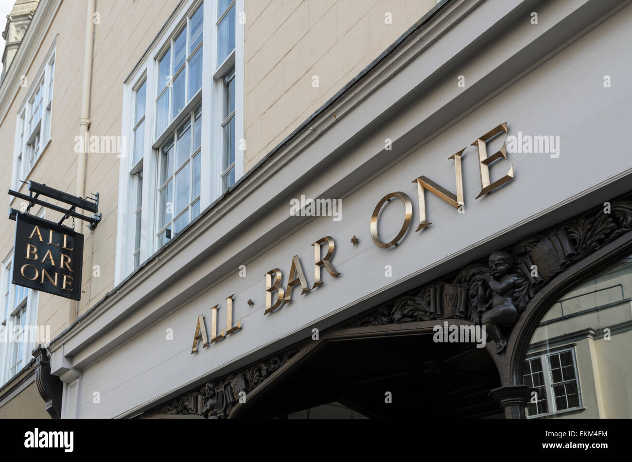 Tous les Bar Un dans High Street, Oxford, Royaume-Uni Banque D'Images