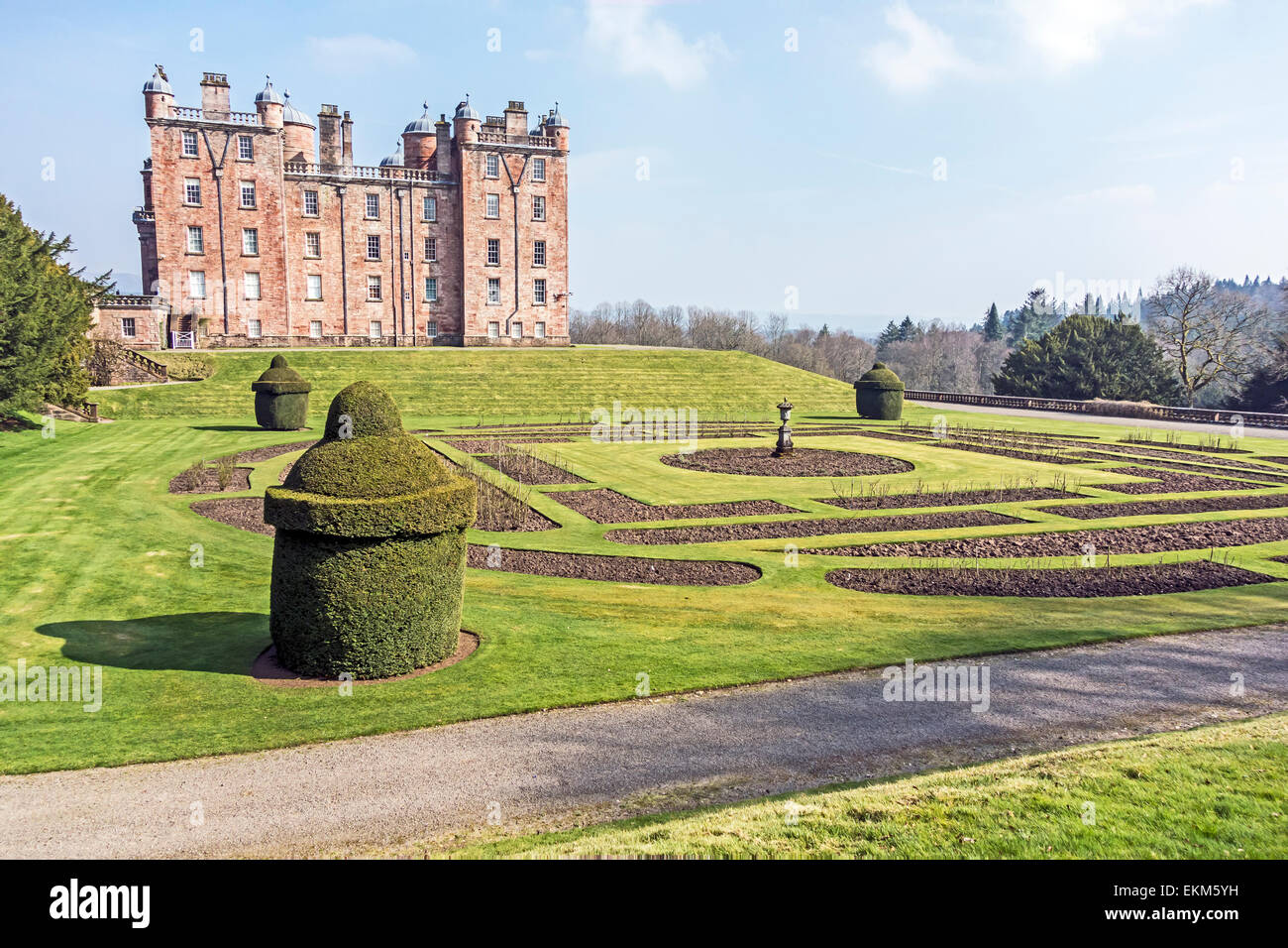 Château de Drumlanrig & jardins près de Thornhill en Dumfries et Galloway Ecosse Banque D'Images