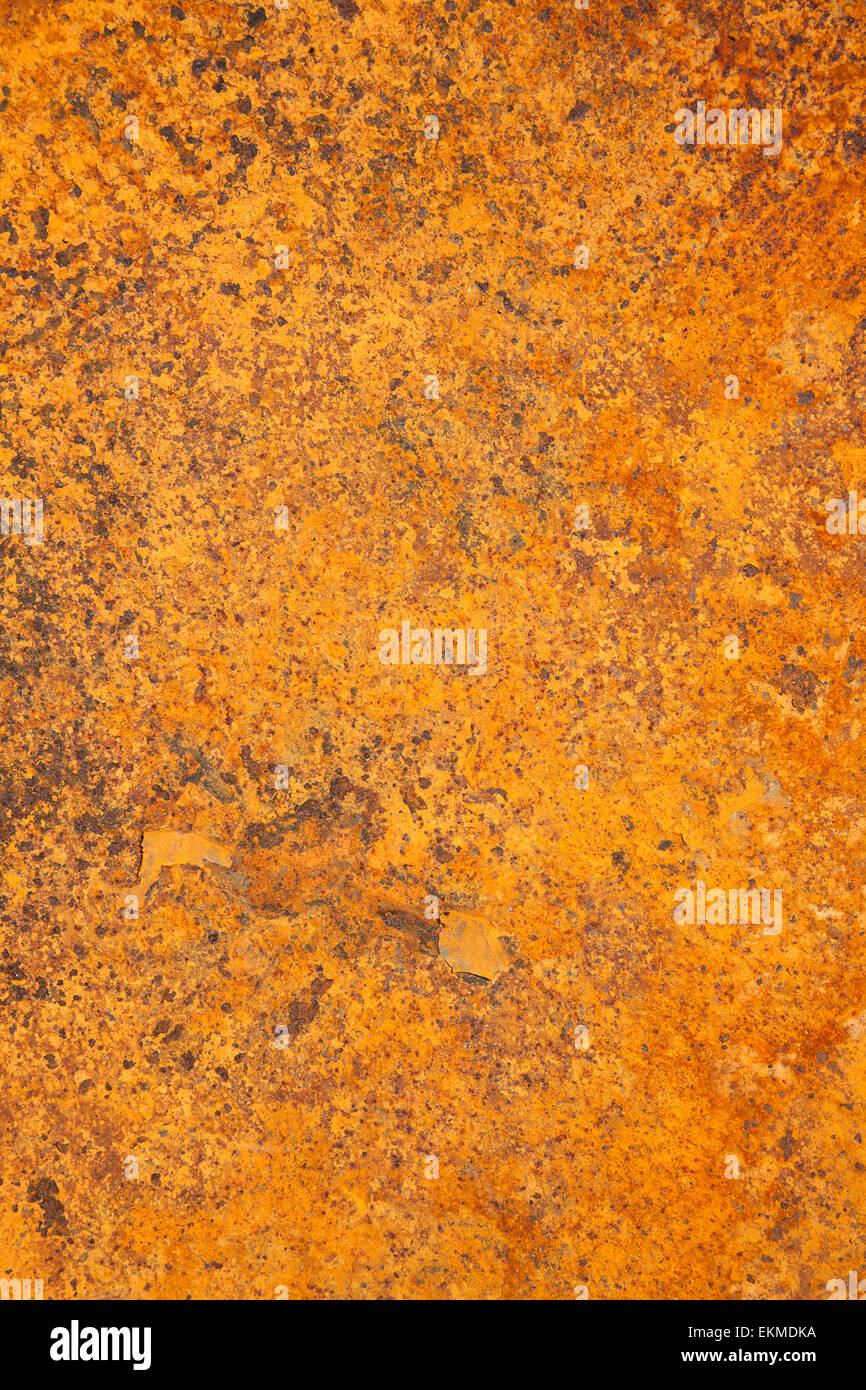 Vertical image de fond en acier rouillé orange Banque D'Images