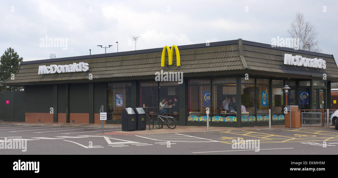 McDonald's fast food à Abbey Wood, Bristol, centre commercial Banque D'Images