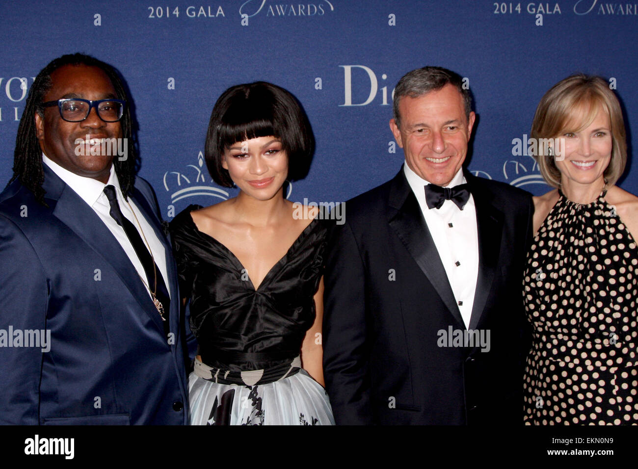 2014 Princess Grace Awards Gala présenté par Christian Dior Couture a tenu à l'hôtel Beverly Wilshire Hotel Four Seasons comprend : Kazembe Ajamu Coleman,Star,Bob Iger,Willow Bay Où : Los Angeles, California, United States Quand : 09 Oct 2014 Banque D'Images