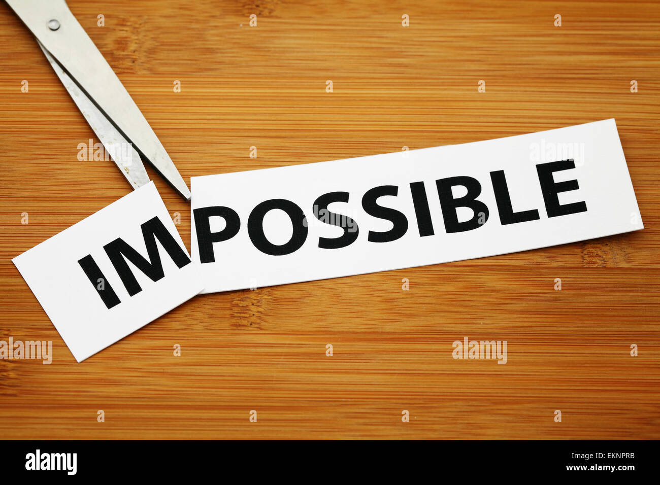 Impossible ou possible Banque D'Images