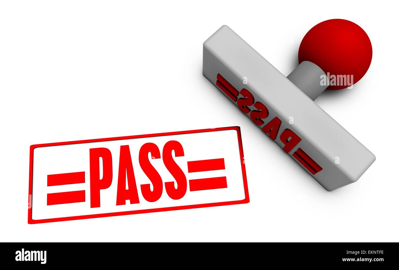 Laissez-passer timbre Banque D'Images