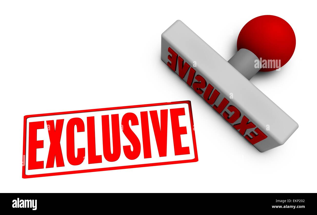 Cachet exclusif Banque D'Images