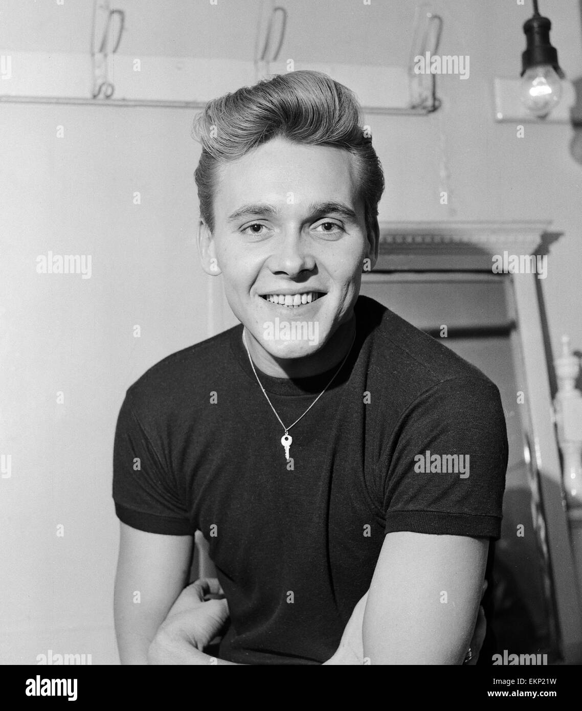 Singer Billy Fury à 'idoles de parader montrent à l'Hippodrome de Manchester. 16 novembre 1960. Banque D'Images