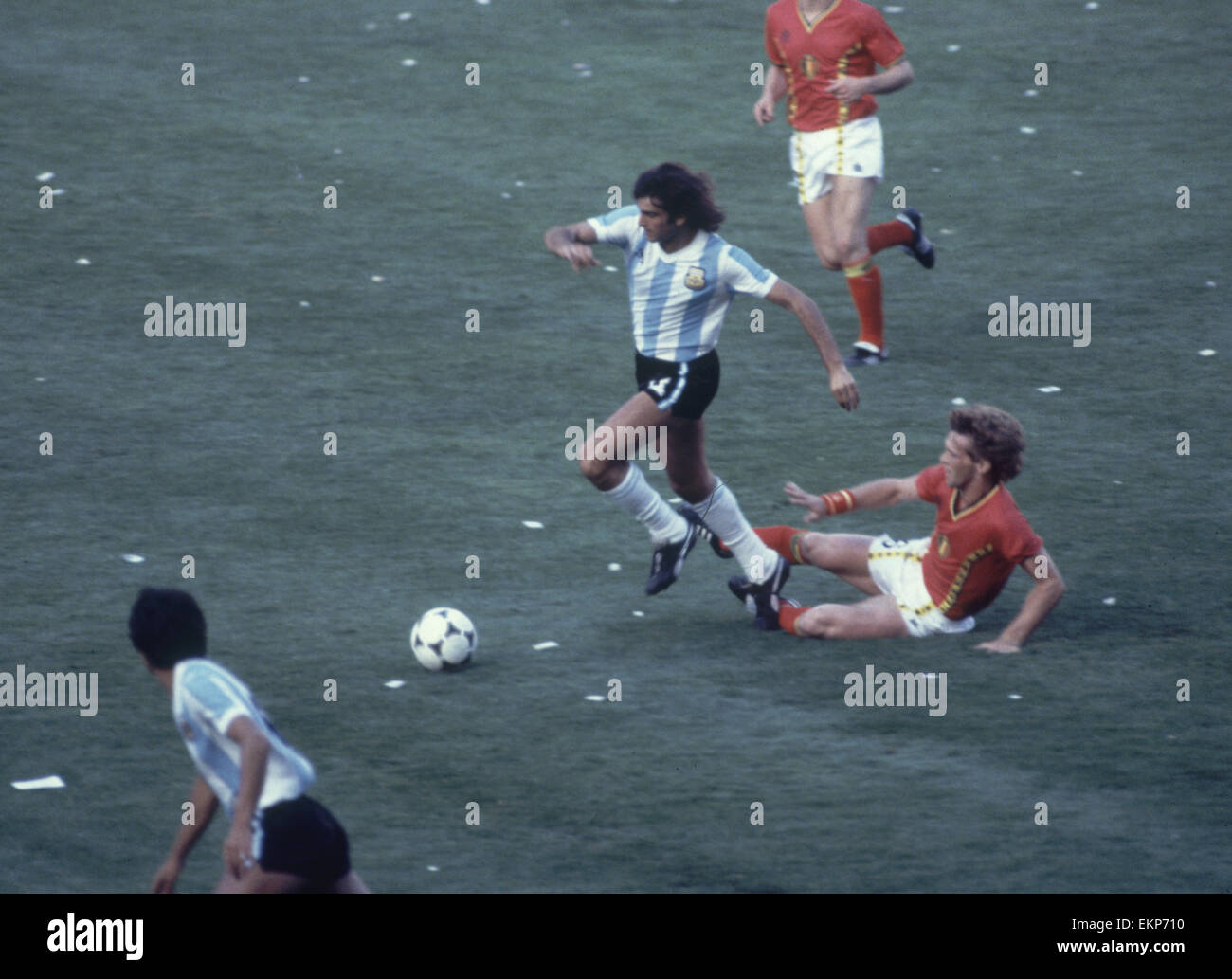 Affiche Mondial 1982 Espagne - Argentine Vs Belgique (Estadio Nou Camp)