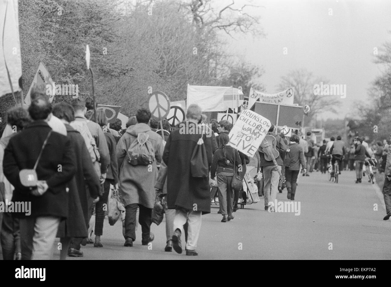 Aldermaston à Londres, le 31 Mars 1961 Mars Banque D'Images