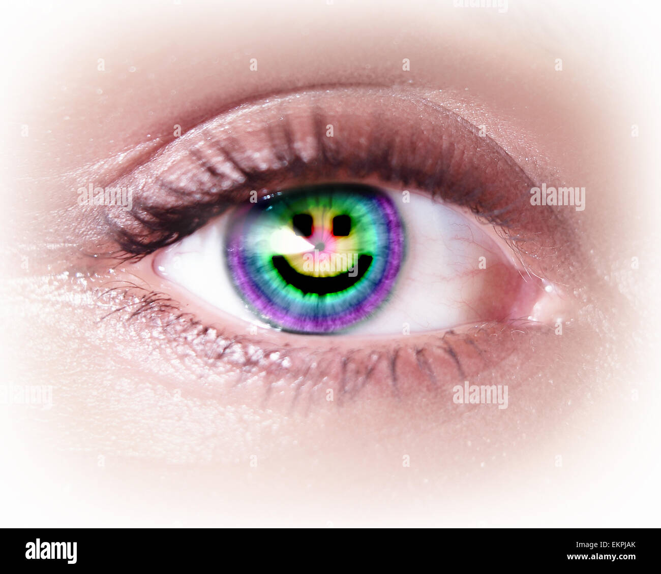 Close-up of woman's eye Banque D'Images