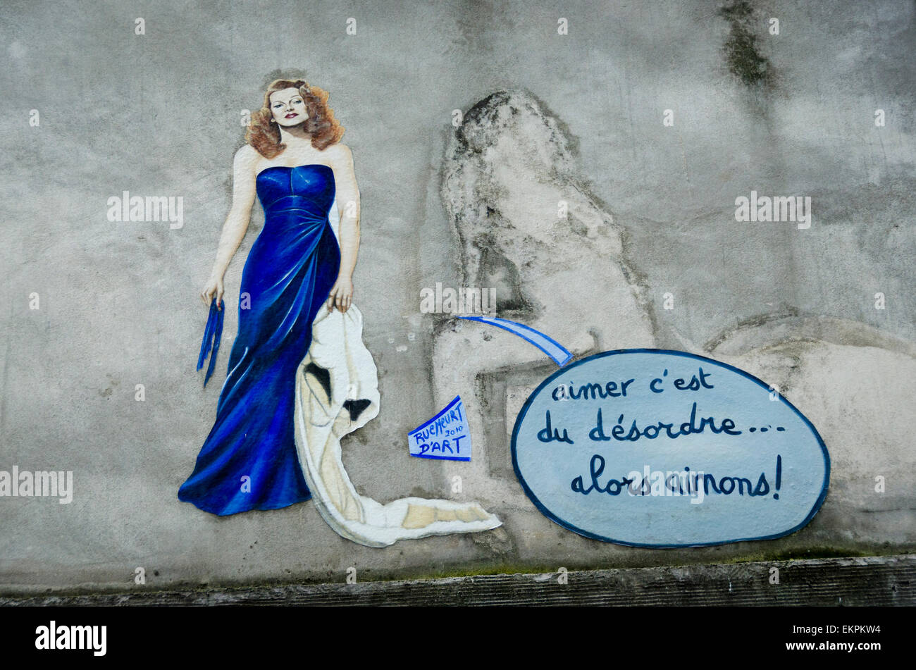 Si l'amour est le désordre... alors l'amour Banque D'Images