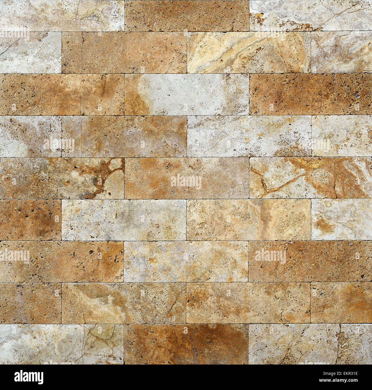 Mur de finition en pierre brune Banque D'Images