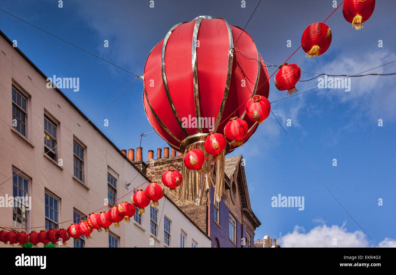 Chinatown, Londres, Angleterre. Banque D'Images