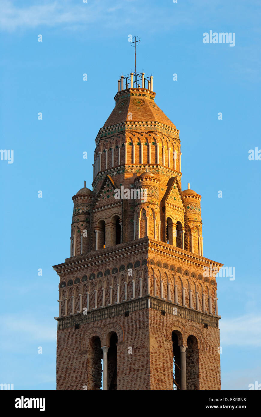 Gaeta, clocher de la Cathédrale Saint Erasme, lazio, Italie Banque D'Images