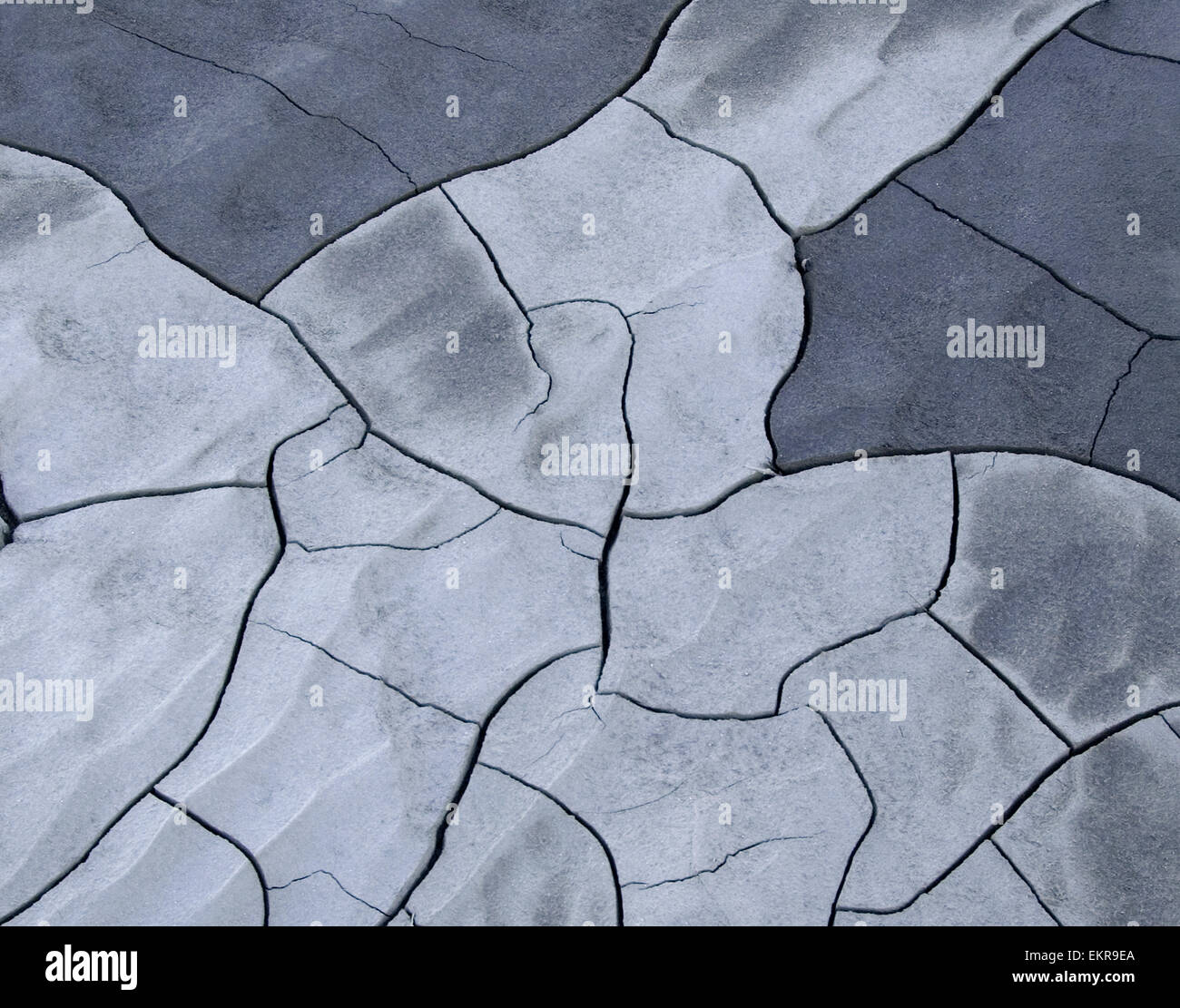 12.2005, bas de la rivière à sec de la rivière Mojave, 2005 Banque D'Images