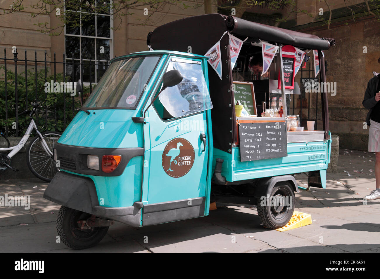 Un Pukeko tuktuk Café à Oxford, Oxfordshire, UK. Banque D'Images