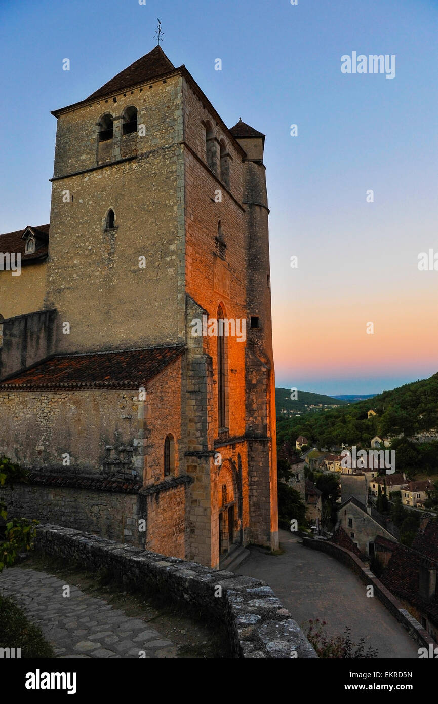 Saint-Cirq-Lapopie, Lot, Midi-Pyrénées, France Europe Banque D'Images