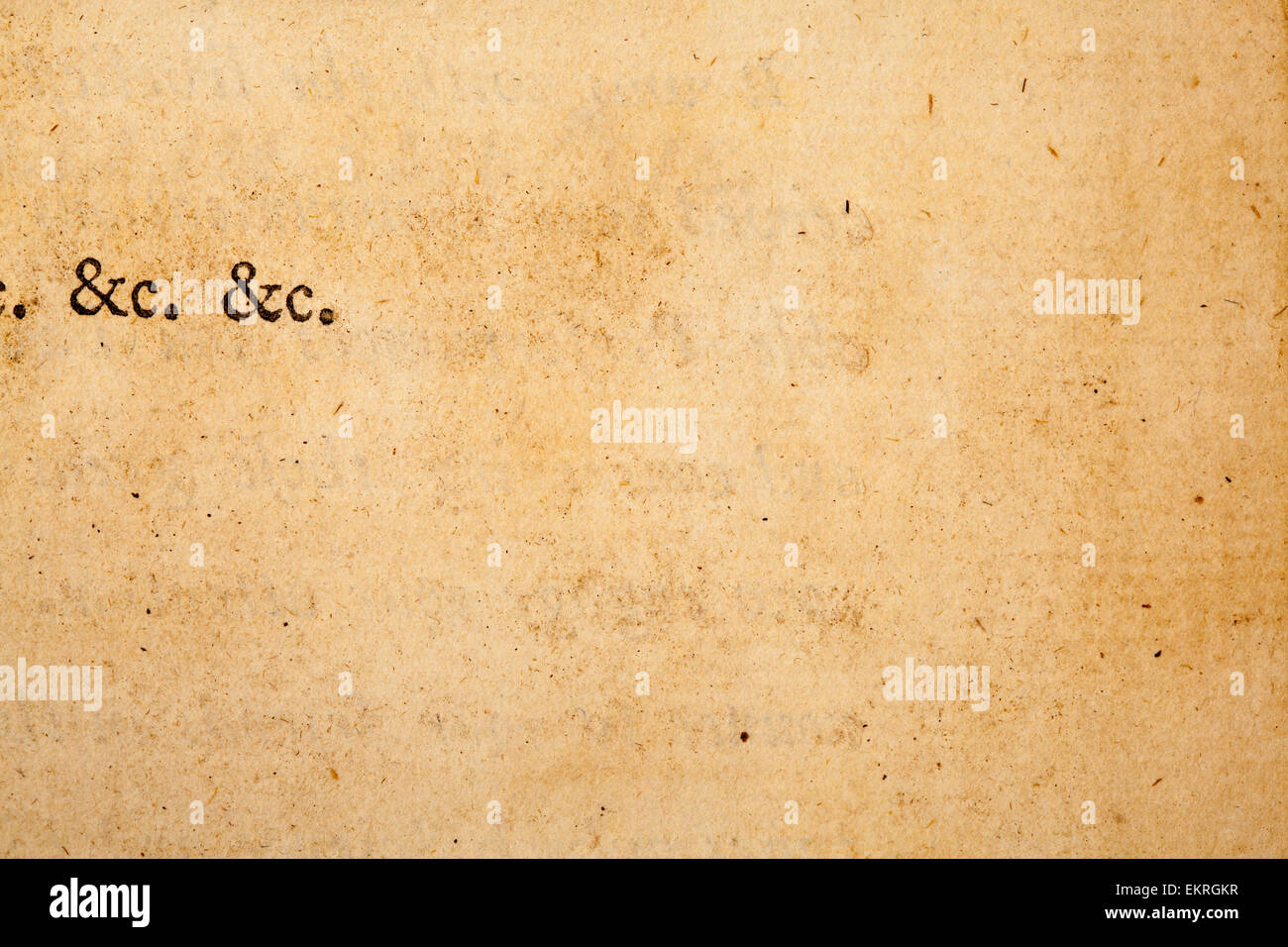 1785 Vintage rétro vieux parchemin Ancien texte écrit sur papier beige Tan d'arrière-plan Banque D'Images