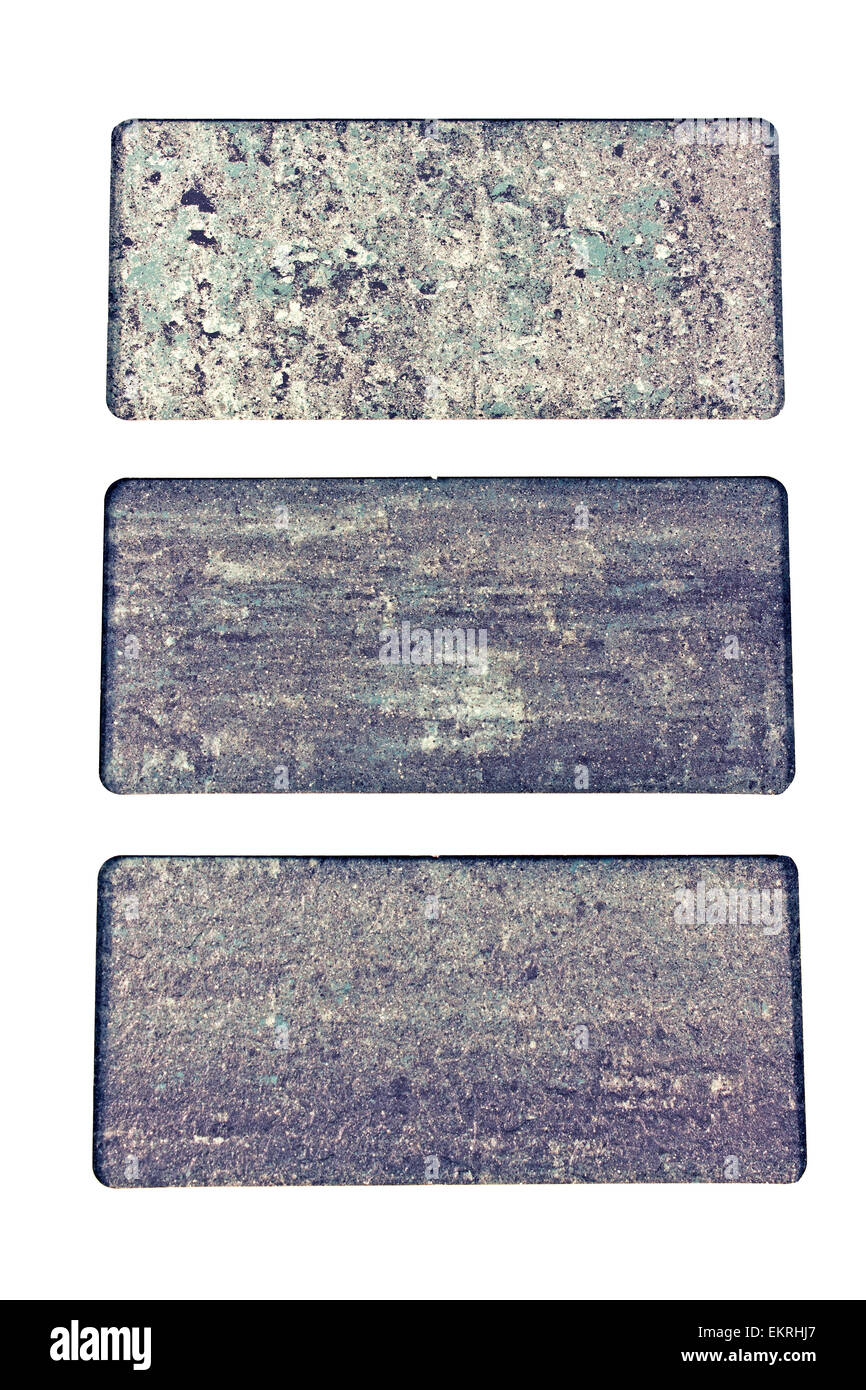 Catalogue de la collection d'échantillons de textures de granit Banque D'Images