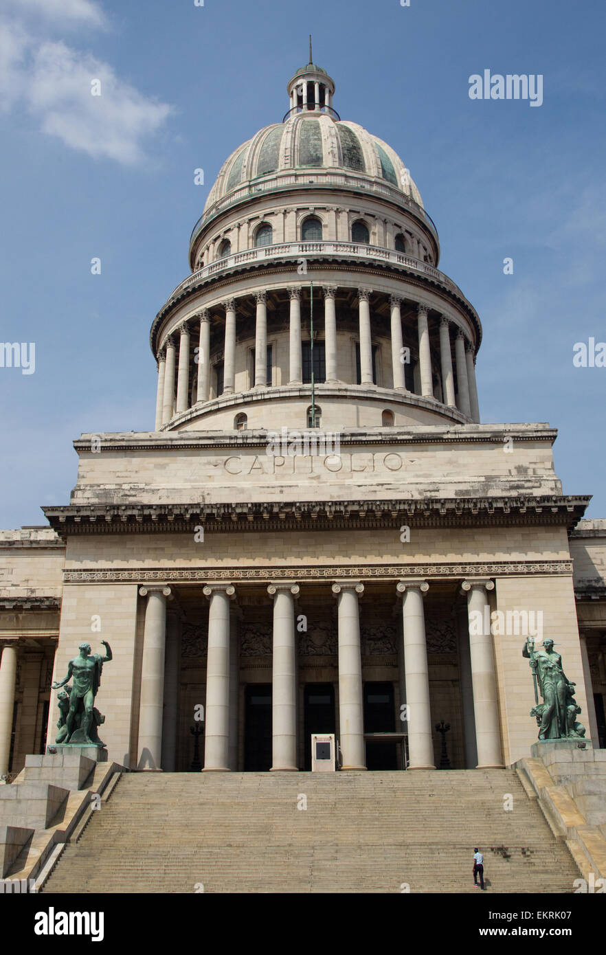 El Capitolio ou la construction de la capitale nationale, La Havane a été le siège du gouvernement cubain jusqu'en 1959, maintenant l'Académie des Sciences Banque D'Images