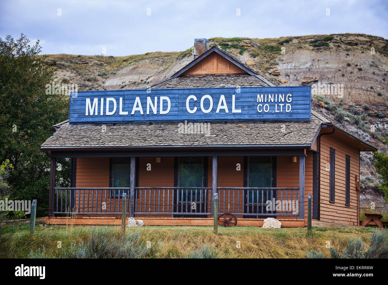 Office de Tourisme de l'historique de la mine de charbon de Midland Midland Provincial Park près de Drumheller, Alberta, Canada Banque D'Images