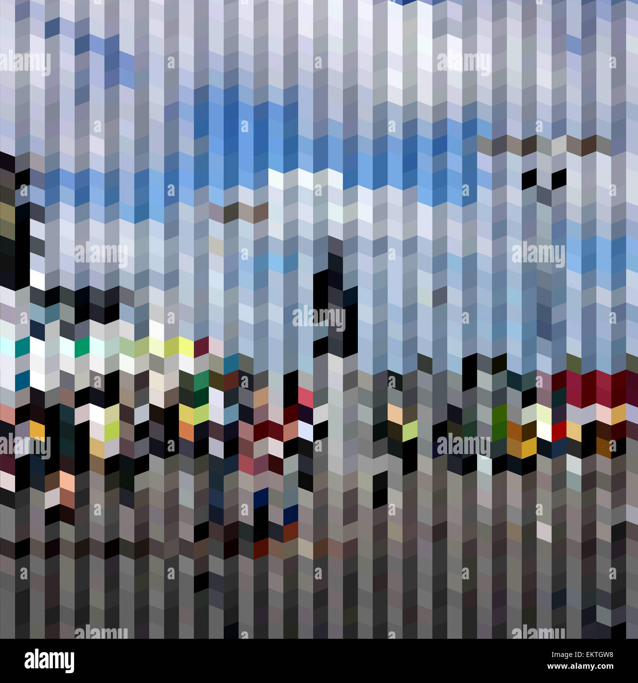 Illustration de style polygone faible skyscraper abstract background. Banque D'Images