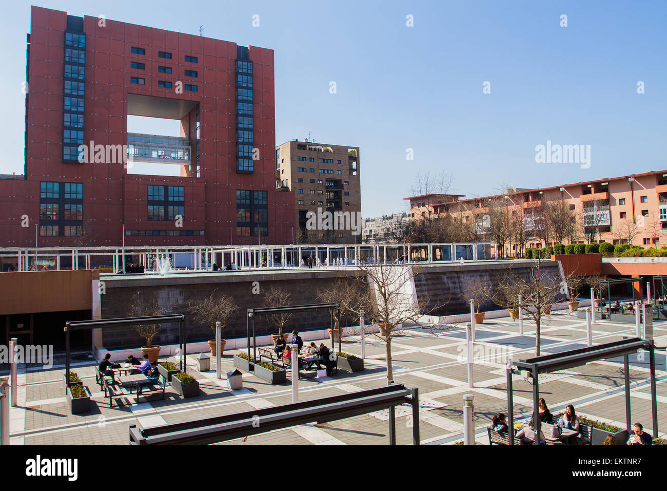 Quartier Bicocca, Bicocca, Université Bicocca, Milan, Lombardie, Italie, Europe Banque D'Images