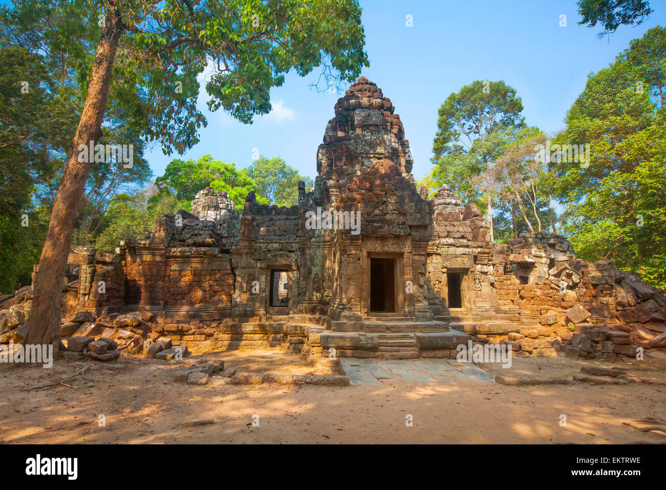 Ta Som, temple d'Angkor Wat à Siem Reap, Cambodge Banque D'Images