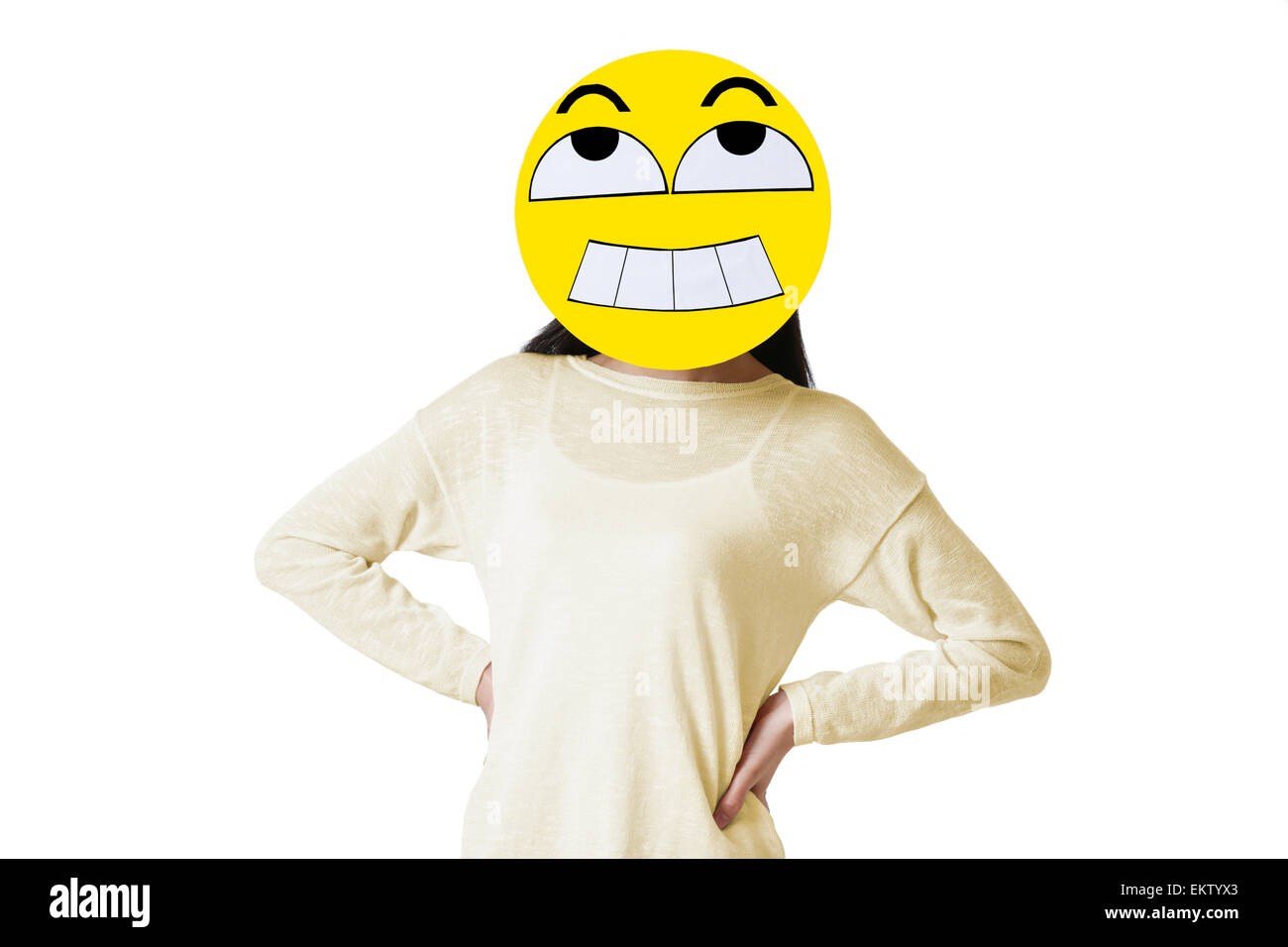 Smiling cartoon emoji emoticon smiley Banque de photographies et d ...