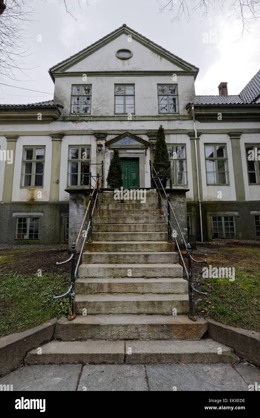 Hagerupgården aussi appelé Stiftsgården, Bergen, Norvège. Banque D'Images