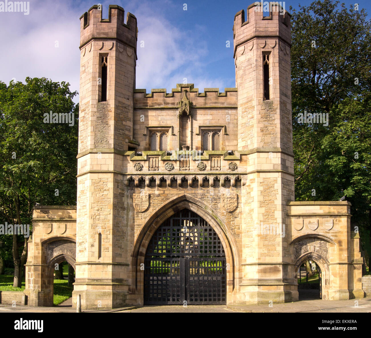 L'Arche normande dans Lister Park, Bradford, West Yorkshire, Angleterre Banque D'Images