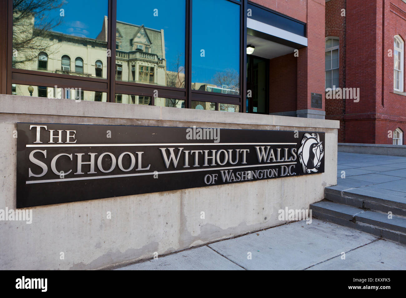 L'école sans murs - Washington, DC USA Banque D'Images