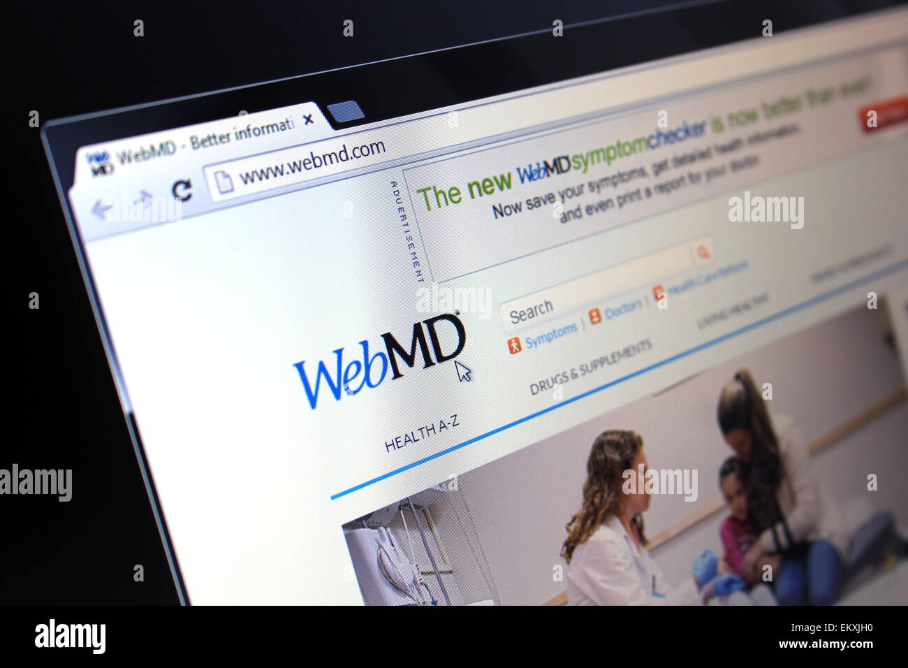 Site web webmd webmd.com md web aide médicale en ligne Banque D'Images