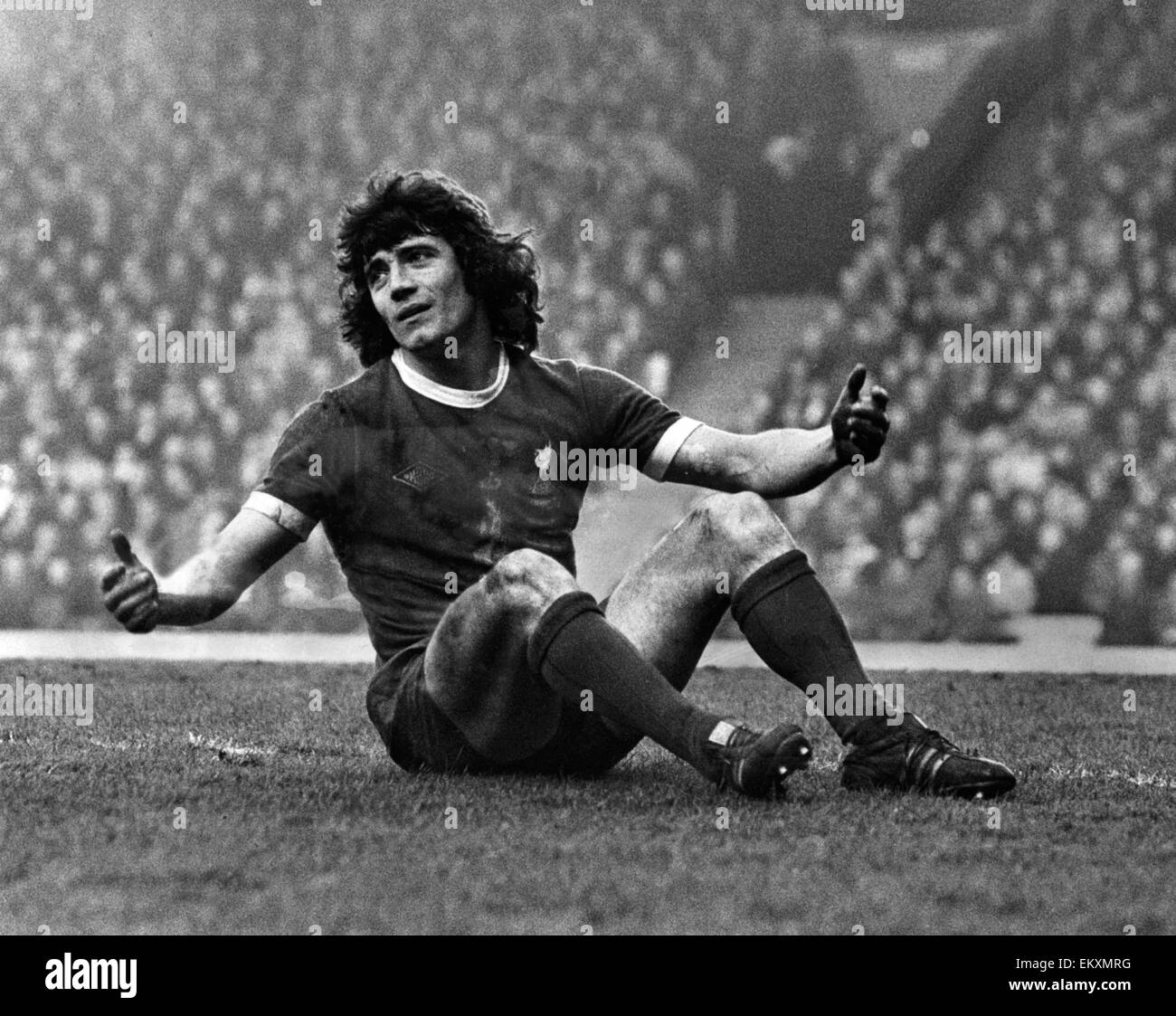 Division 1 anglais, Liverpool 5-2 Ipswich Town. 8 Février 1975 Banque D'Images